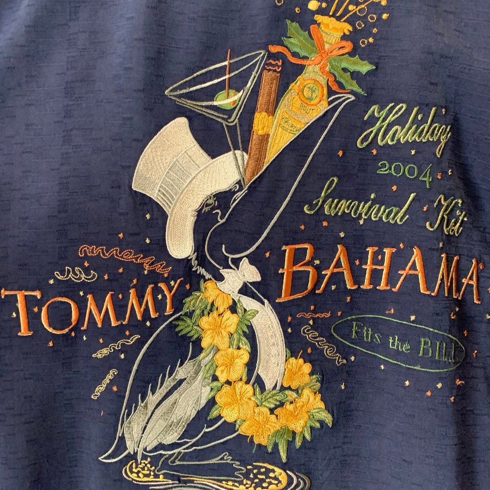 Tommy Bahama 100% Silk Limited Edition Panel Back